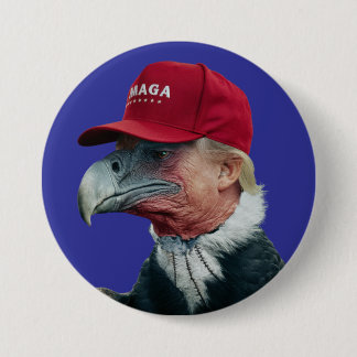 Badge Rond 7,6 Cm Trump Vulture Button
