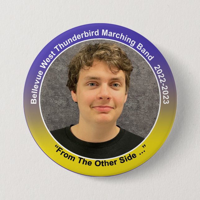 Badge Rond 7,6 Cm Trumpet James 11 (Devant)