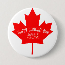 Badge Rond 7,6 Cm Tshirt de la fête du Canada 2023