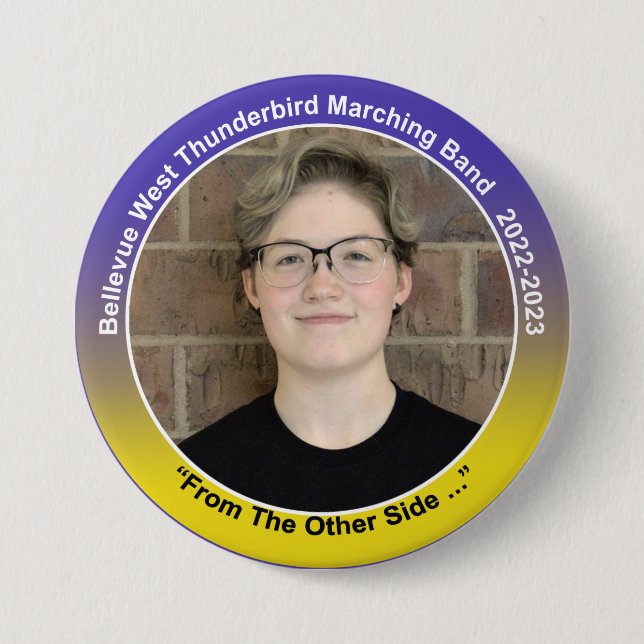 Badge Rond 7,6 Cm Tuba Addison 12 (Devant)