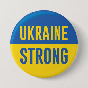 Badge Rond 7,6 Cm Ukraine forte