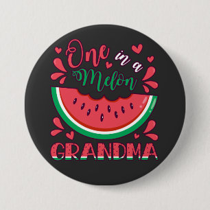 Badge Rond 7,6 Cm Un dans un Melon Grand-mère B-Day Party Round