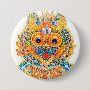Badge Rond 7,6 Cm Un Grand Chat, Louis Wain
