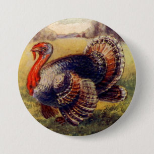 Badge Rond 7,6 Cm Un joyeux Thanksgiving pour vous Sticker Vintage