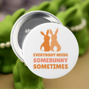 Badge Rond 7,6 Cm Un Lapin À Aimer – Bouton De Pâques
