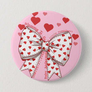 Badge Rond 7,6 Cm Un petit Baby shower de maman-to-be