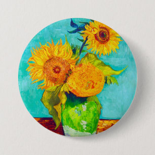 Badge Rond 7,6 Cm Van Gogh Sunflowers