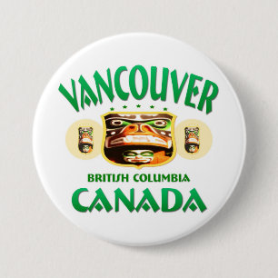 Badge Rond 7,6 Cm Vancouver Canada