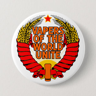 Badge Rond 7,6 Cm Vapers du monde unissent