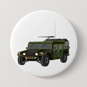 Badge Rond 7,6 Cm Véhicule tactique tout-terrain Humvee militaire