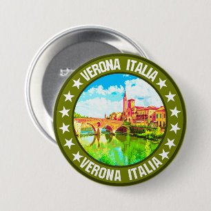 Badge Rond 7,6 Cm Vérone