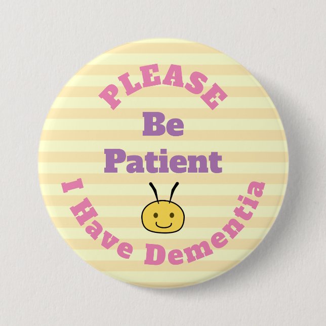 Badge Rond 7,6 Cm Veuillez patienter (Devant)