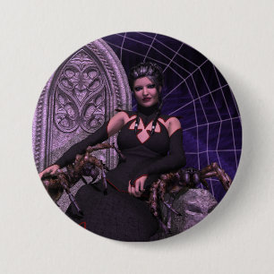 Badge Rond 7,6 Cm Veuve noire