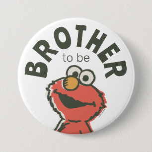 Badge Rond 7,6 Cm Vintage Elmo Baby shower Brother