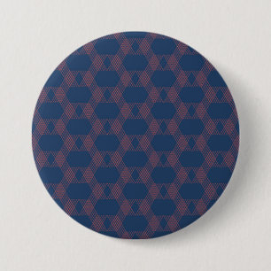 Badge Rond 7,6 Cm Violet, rouge, tendance, art décoratif moderne coo