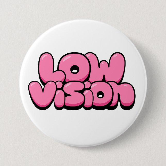 Badge Rond 7,6 Cm Vision faible (Devant)