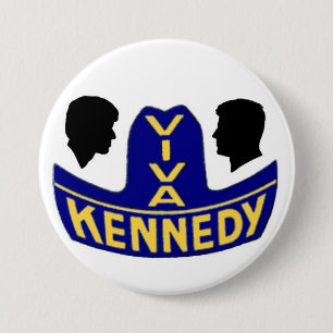 Badge Rond 7,6 Cm Vivats Kennedy