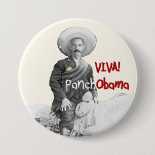 Badge Rond 7,6 Cm Vivats PanchObama