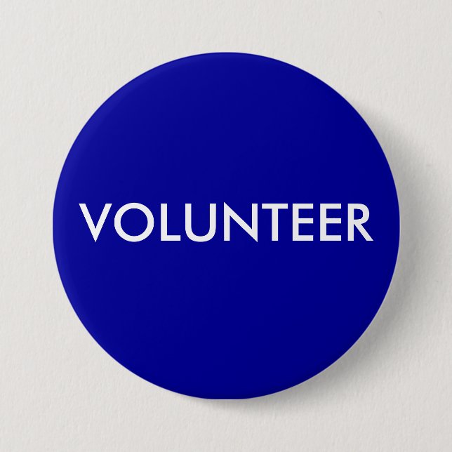 BADGE ROND 7,6 CM VOLONTAIRE (Devant)