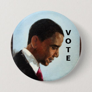 BADGE ROND 7,6 CM VOTE POUR LE CHANGEMENT
