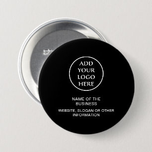Badge Rond 7,6 Cm Votre logo de société commerciale professionnelle