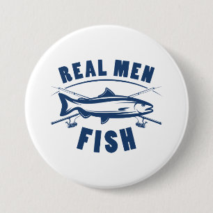 Badge Rond 7,6 Cm Vrai poisson