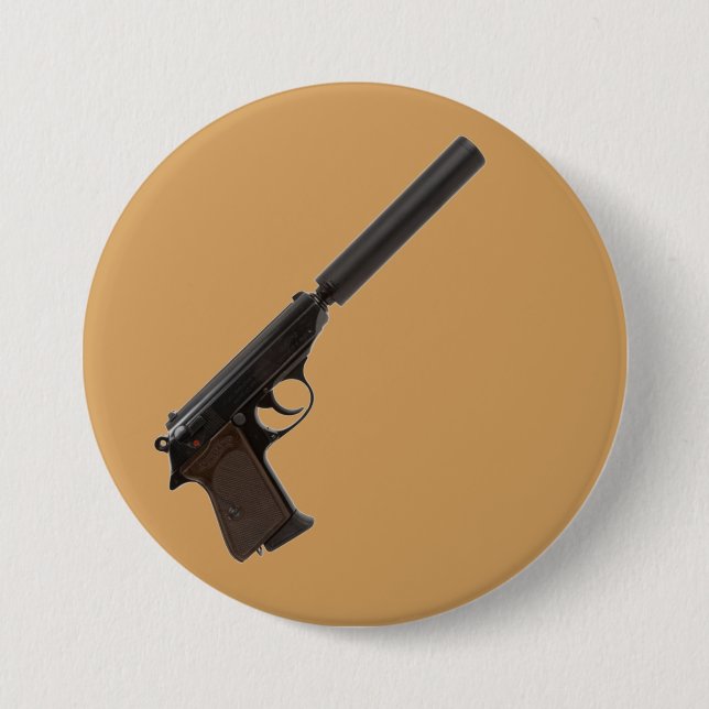 Badge Rond 7,6 Cm Walther PPK semi-automatique (Devant)