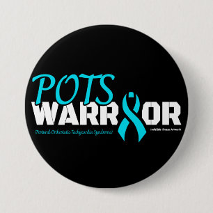 BADGE ROND 7,6 CM WARRIOR...POTS