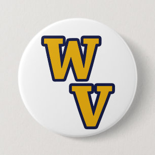 Badge Rond 7,6 Cm West Virginia Blue et Gold Pride