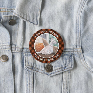 Badge Rond 7,6 Cm Westie regardant par une fenêtre