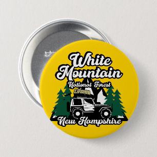 Badge Rond 7,6 Cm White Mountain National Forest New Hampshire