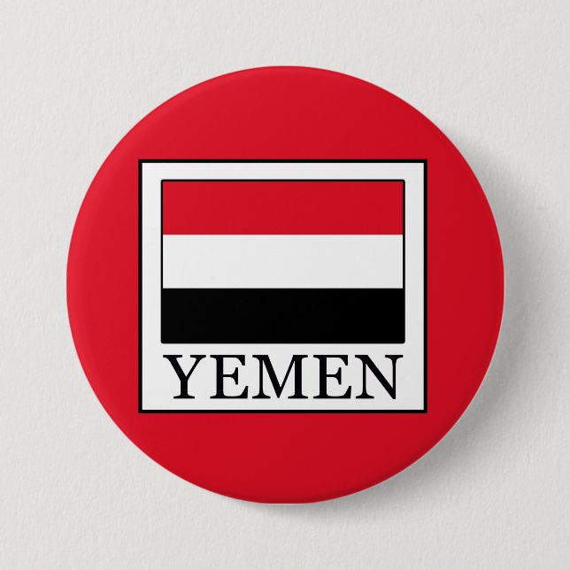 Badge Rond 7,6 Cm Yémen (Devant)