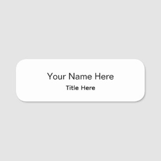 Badge rond classique personnalisé pour employé pro