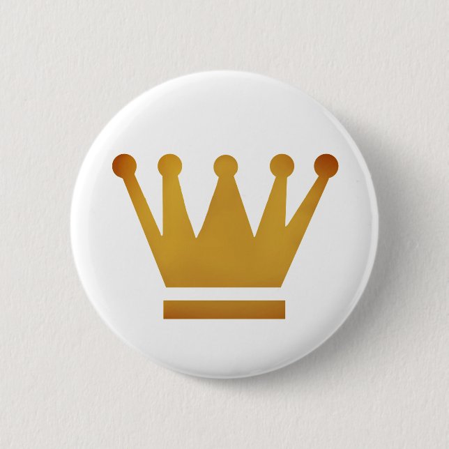 Badge rond de couronne d'or (Devant)