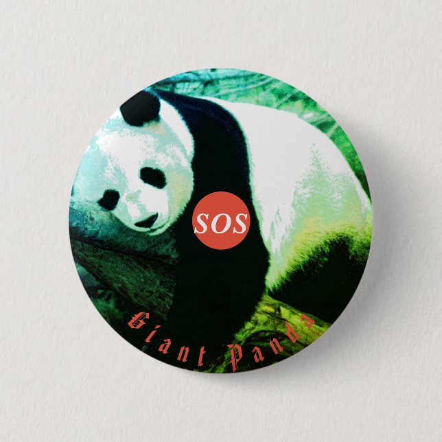 badge rond Panda - grand (Devant)