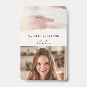Badge Rose gold moderne féminin rose pâle élégant