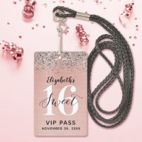 Rose Gold Sweet 16 Anniversaire VIP