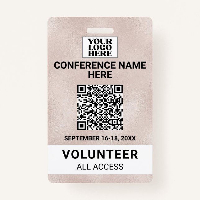 Badge Rose Gold Trade Show (Devant)
