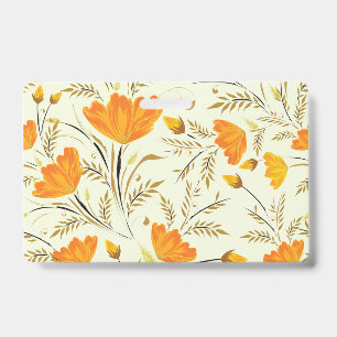 Badge Rose jaune