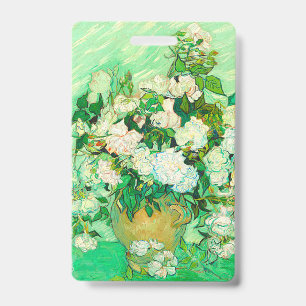 Badge Roses blanches de Van Gogh