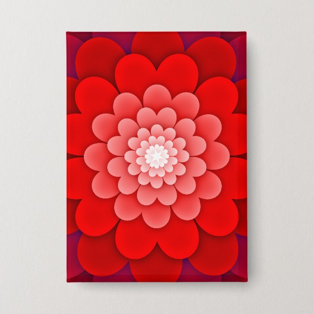 Badge Rouge Floral Mandala-58566 (Recto)