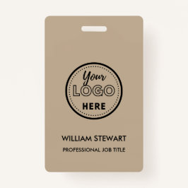Badge Rustic Business Logo Entreprise Employé