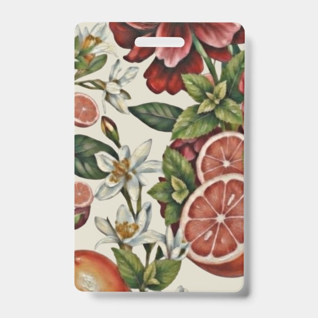 Badge Rustic Citrus Floral summer (Avant)