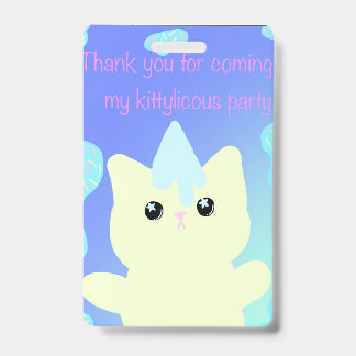 Badge Sacs de friandises d'anniversaire Caticorn
