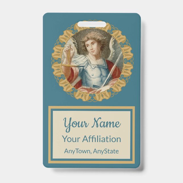 Badge Saint Michel l'Archange (M 010) (Avant)