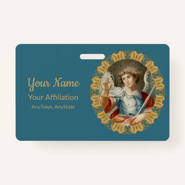 Badge Saint Michel l'Archange (M 010) (Devant)