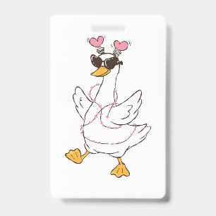 Badge Saint-Valentin Amour Rouge Personnalisé