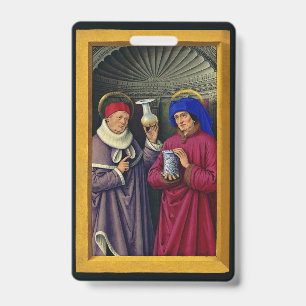 Badge Saints Cosmas et Damian par Jean Bourdichon