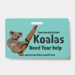 Badge Sauver les Koalas