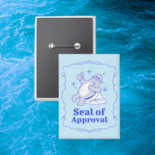 Badge Sceau d'Approbation Bouton de Sceau Drôle